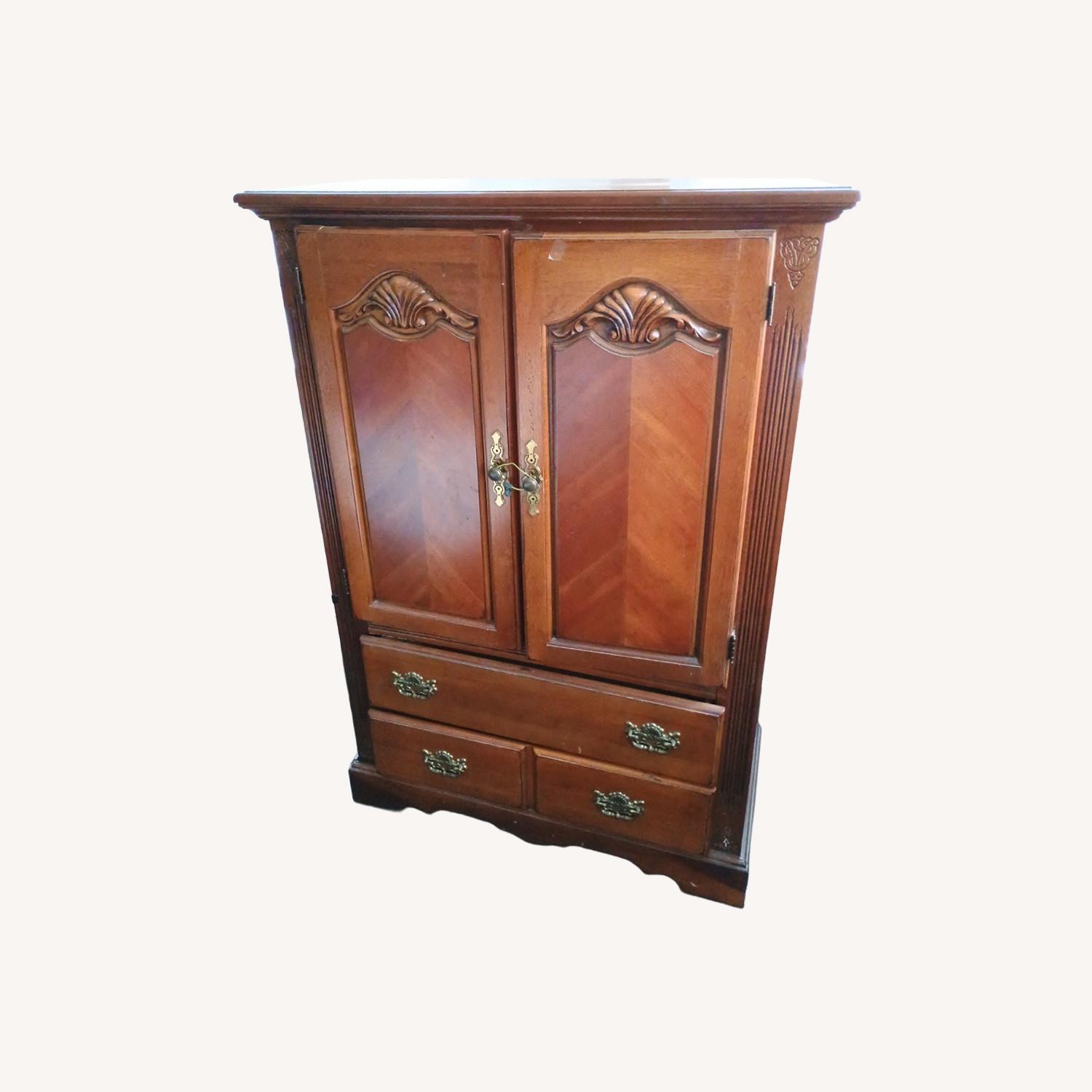 Vintage/Antique Light Brown Wood Dresser - image-0