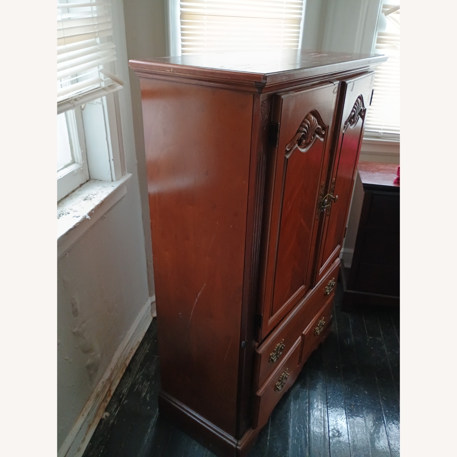 Vintage/Antique Light Brown Wood Dresser - image-2