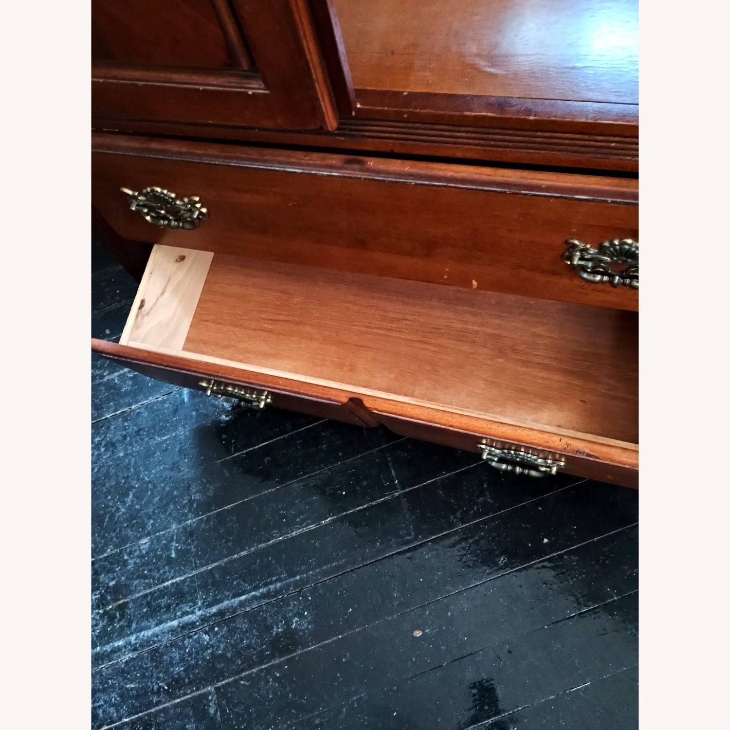 Vintage/Antique Light Brown Wood Dresser - image-8