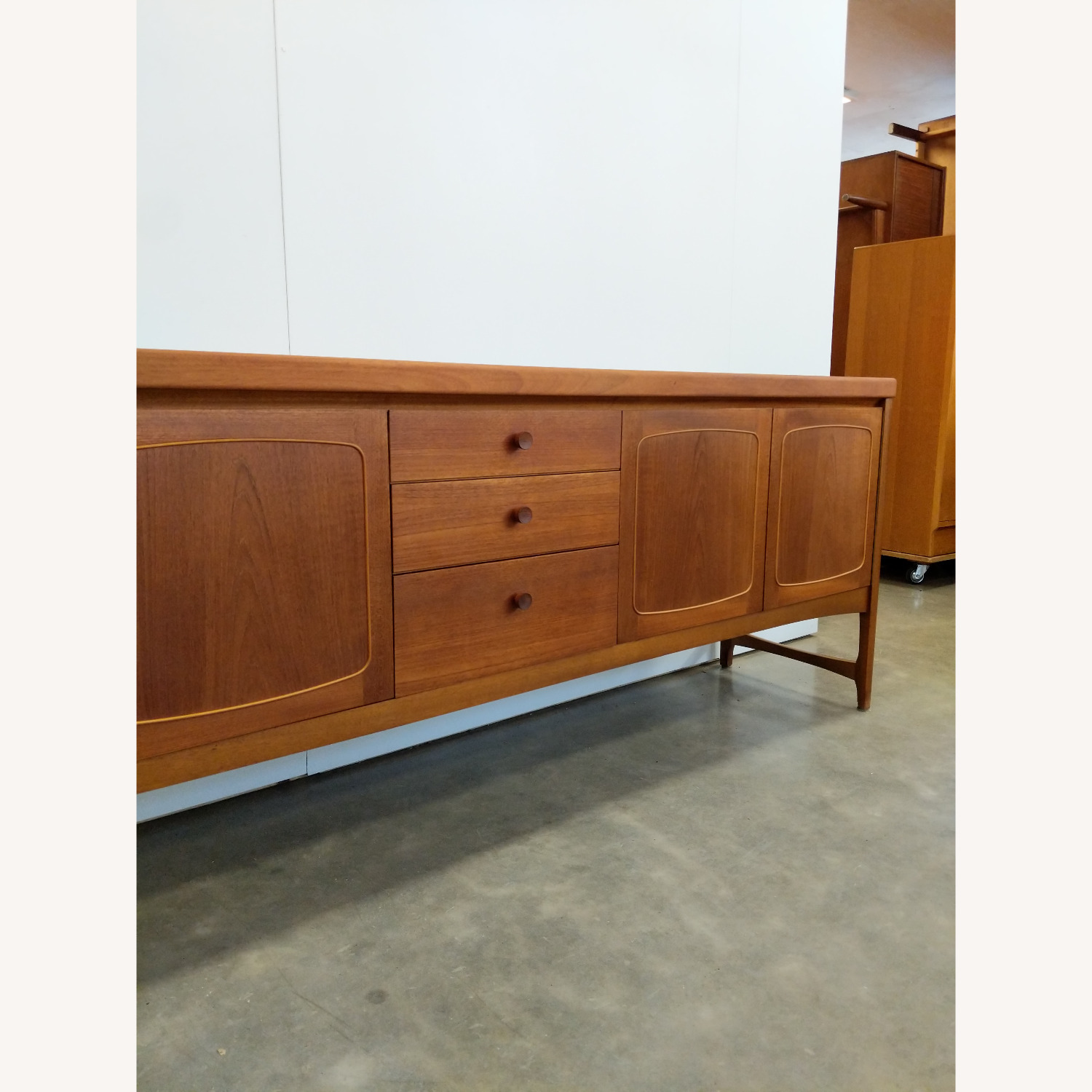 Vintage Mid Century Modern Teak Credenza by Nathan - image-9