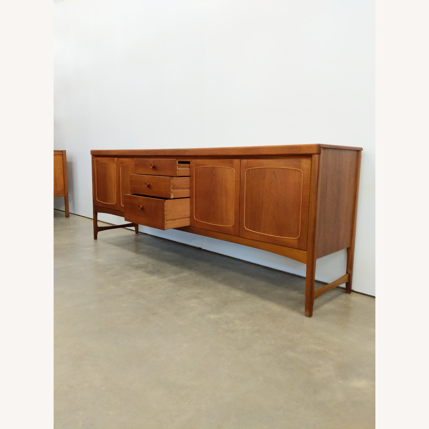 Vintage Mid Century Modern Teak Credenza by Nathan - image-3