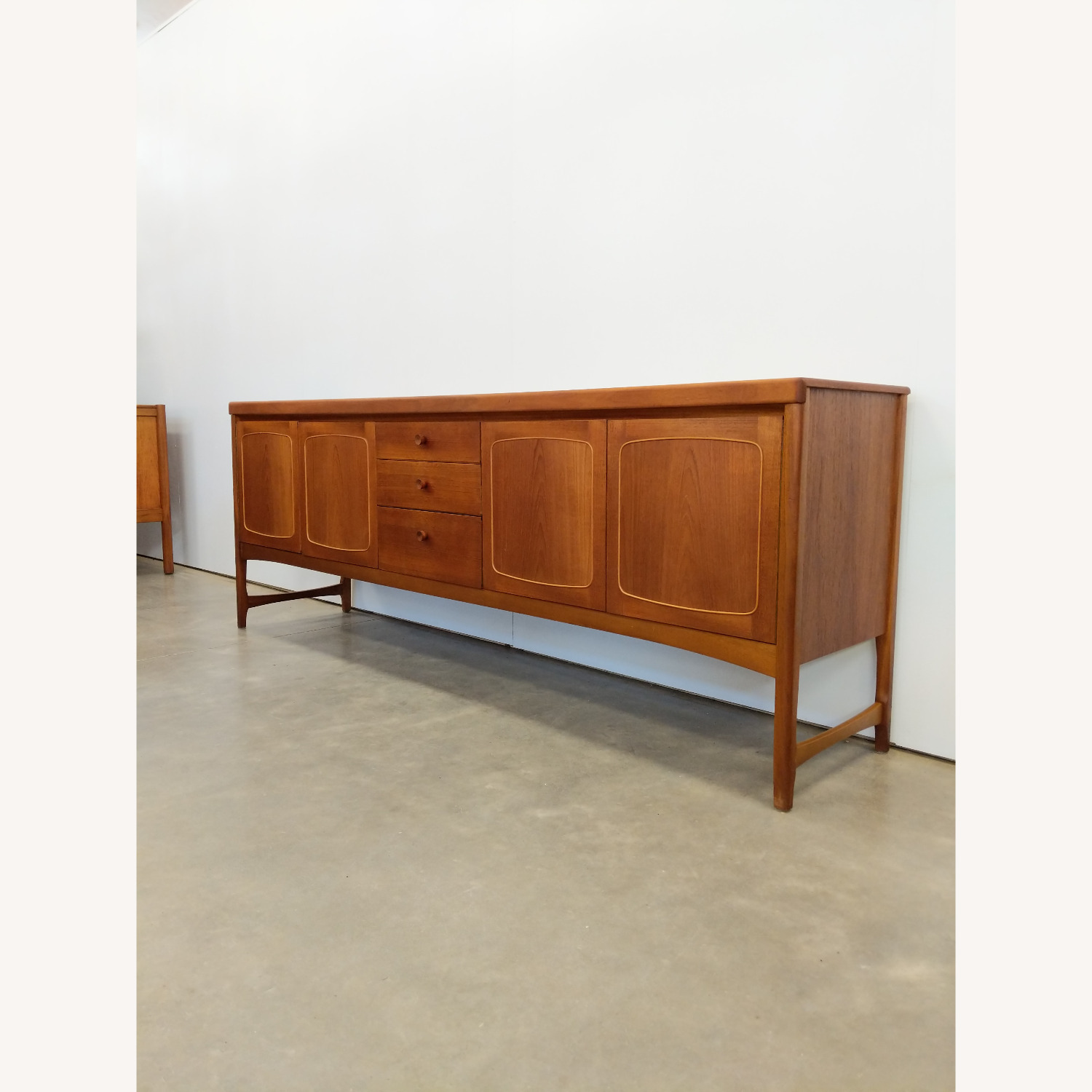 Vintage Mid Century Modern Teak Credenza by Nathan - image-2