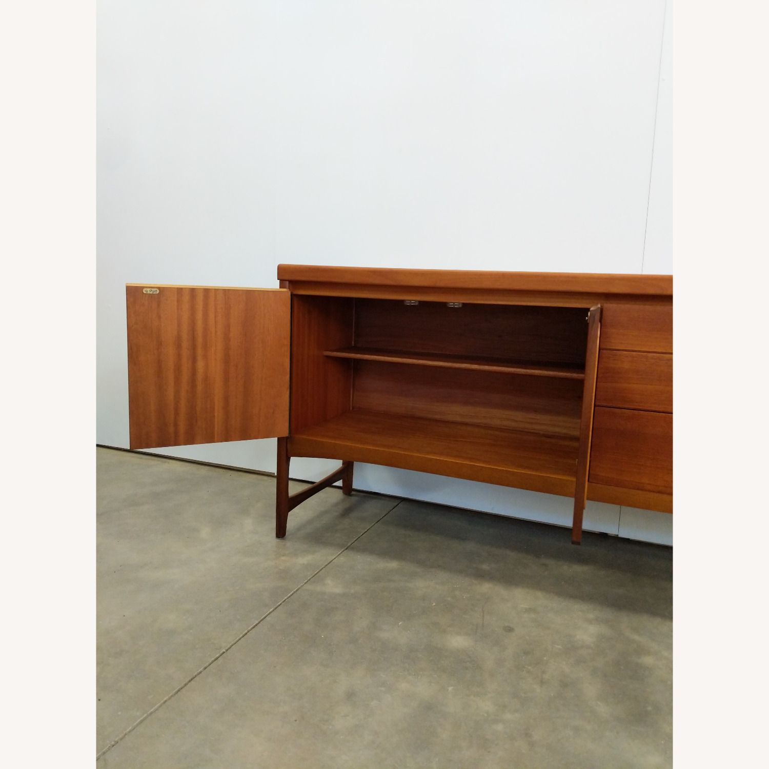 Vintage Mid Century Modern Teak Credenza by Nathan - image-5