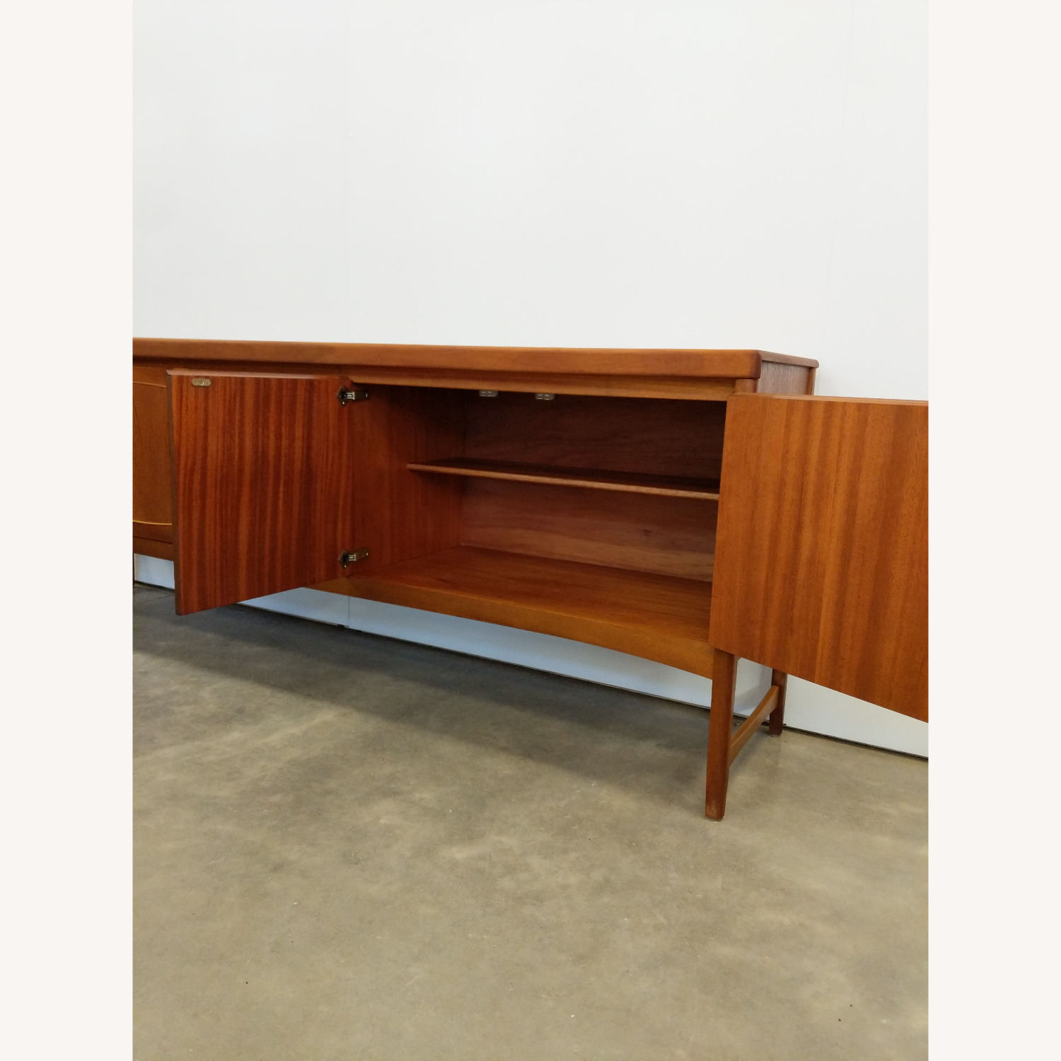 Vintage Mid Century Modern Teak Credenza by Nathan - image-4