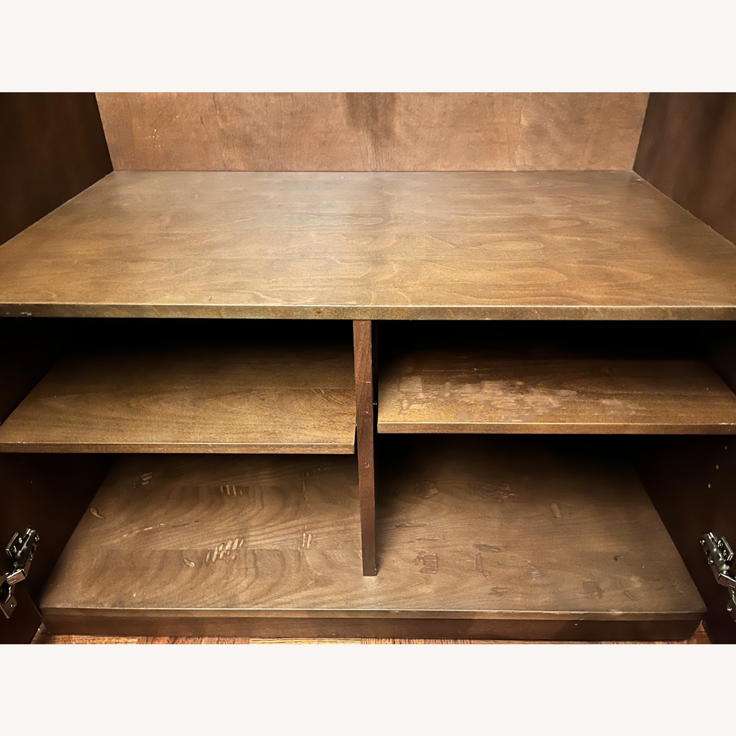 CB2 Reflection Wardrobe Dark Brown Wood Armoire - image-4