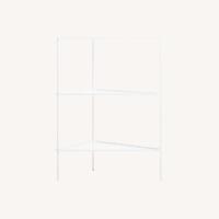 Blu Dot White Metal Side Table