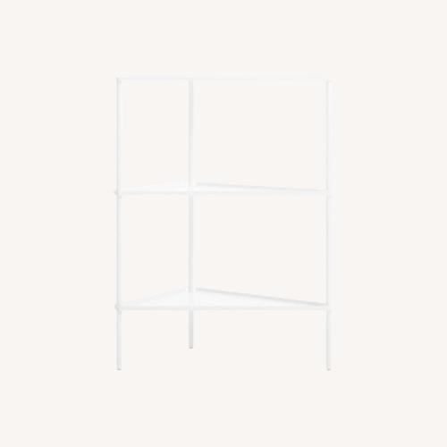 Used Blu Dot White Metal Side Table for sale on AptDeco