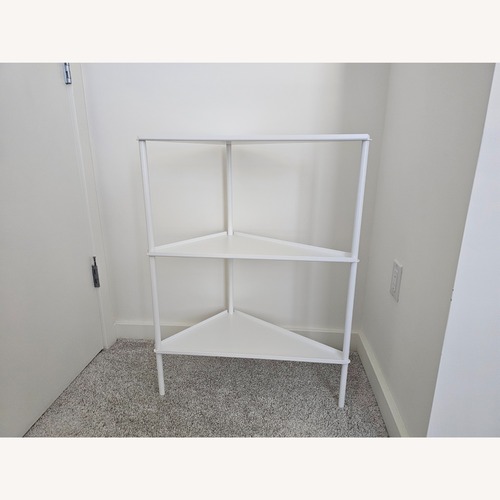 Used Blu Dot White Metal Side Table for sale on AptDeco