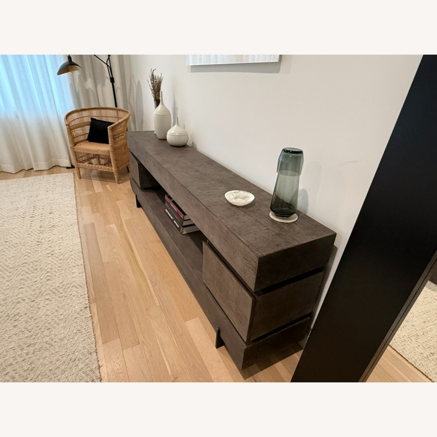 Restoration Hardware Light Gray Wood Sideboard - image-2