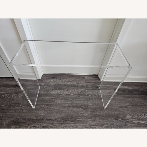 Used Wayfair Acrylic Console Table for sale on AptDeco