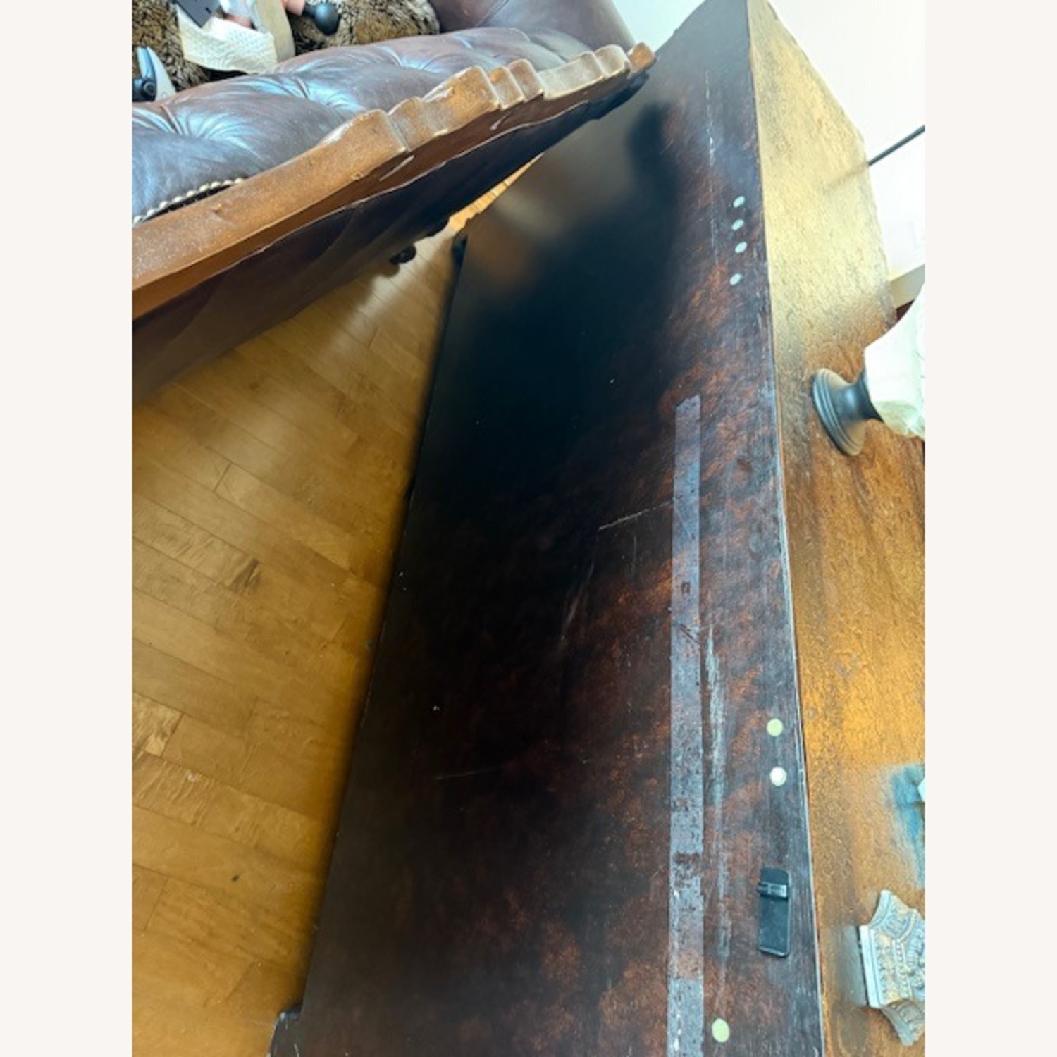 Massive Credenza Dark Brown Sideboard Console - image-7