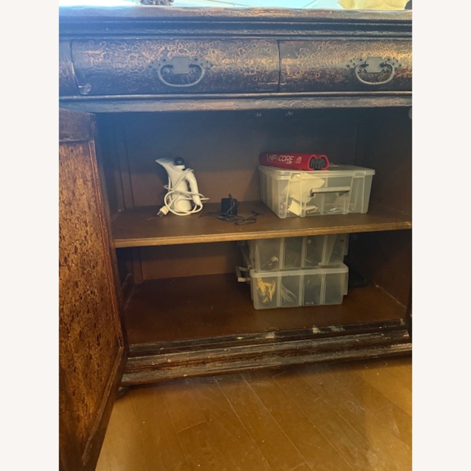 Massive Credenza Dark Brown Sideboard Console - image-4