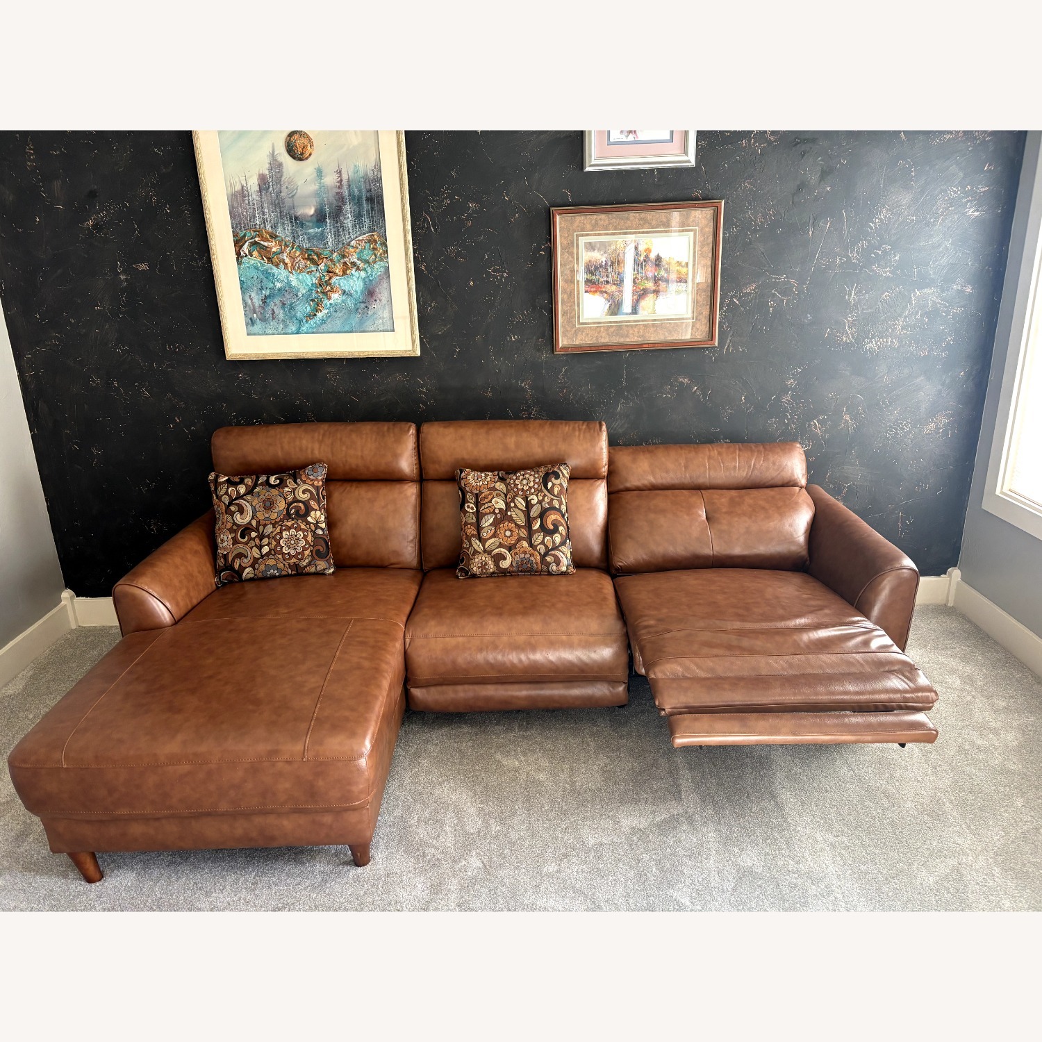 Abbyson Brevin Leather Power Reclining - image-2