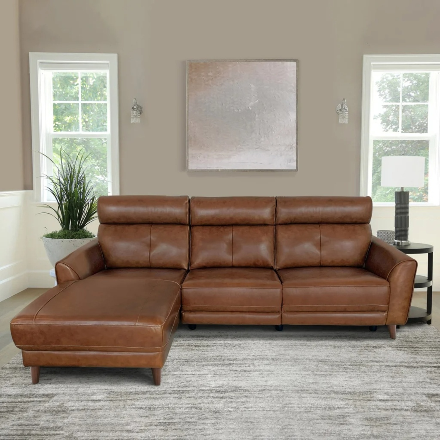 Abbyson Brevin Leather Power Reclining - image-5