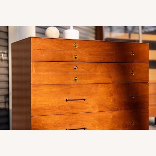 Used Vintage/Antique Dark Brown Wood Dresser for sale on AptDeco