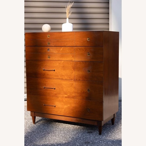 Used Vintage/Antique Dark Brown Wood Dresser for sale on AptDeco
