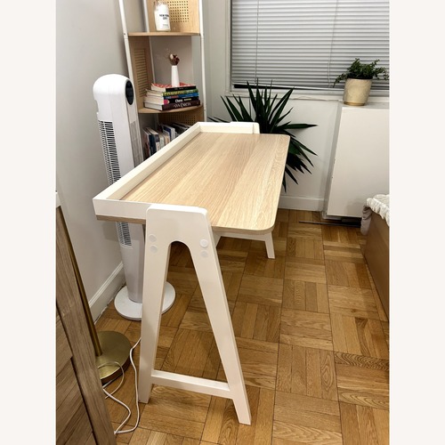Used Amazon White Wooden Desk  for sale on AptDeco