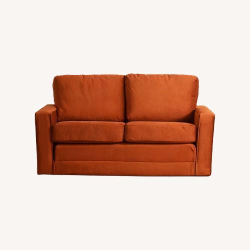 Used Urban Outfitters Sleeper Sofa with Custom Mattress Pad for sale on AptDeco