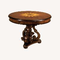 Maitland-Smith Regency Dark Brown Wood Side Table