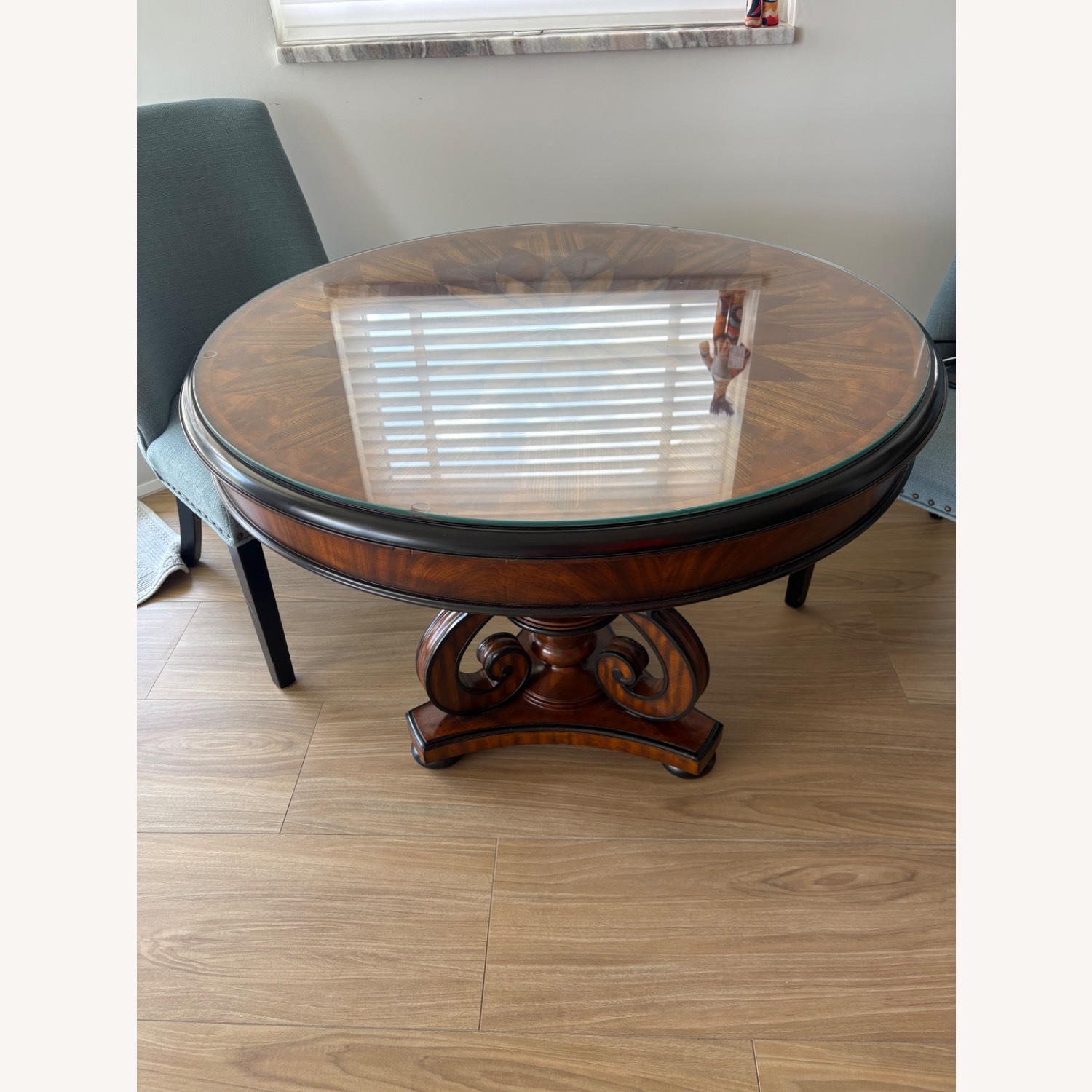 Maitland-Smith Regency Dark Brown Wood Side Table - image-1