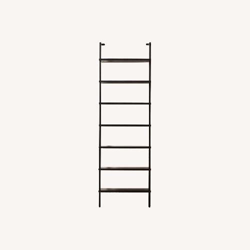 Used CB2 Black Metal Bookcase for sale on AptDeco