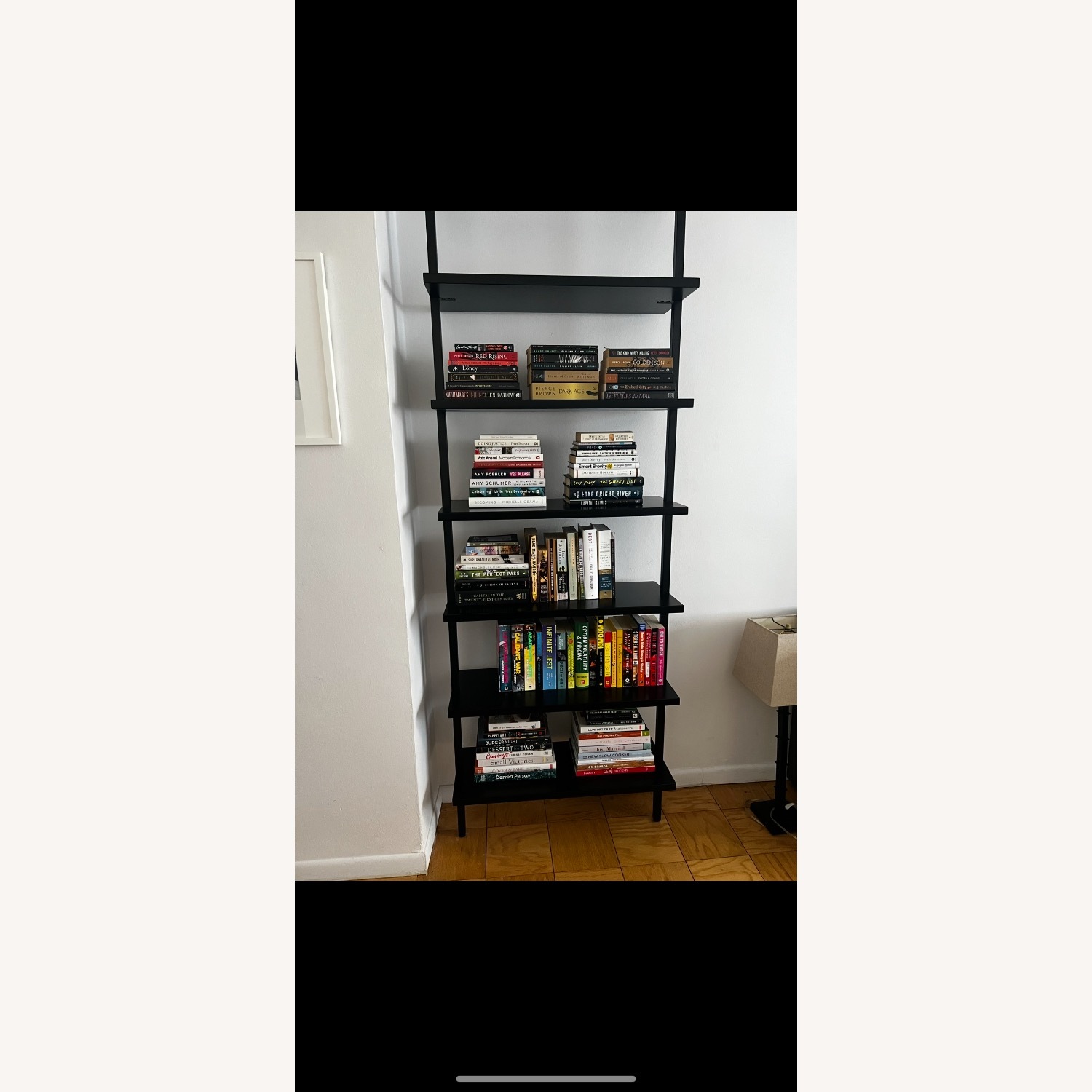 CB2 Black Metal Bookcase - image-2