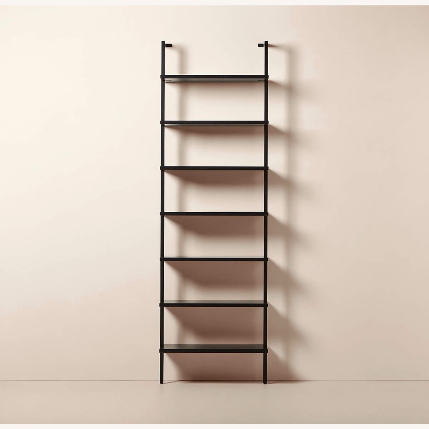 CB2 Black Metal Bookcase - image-1