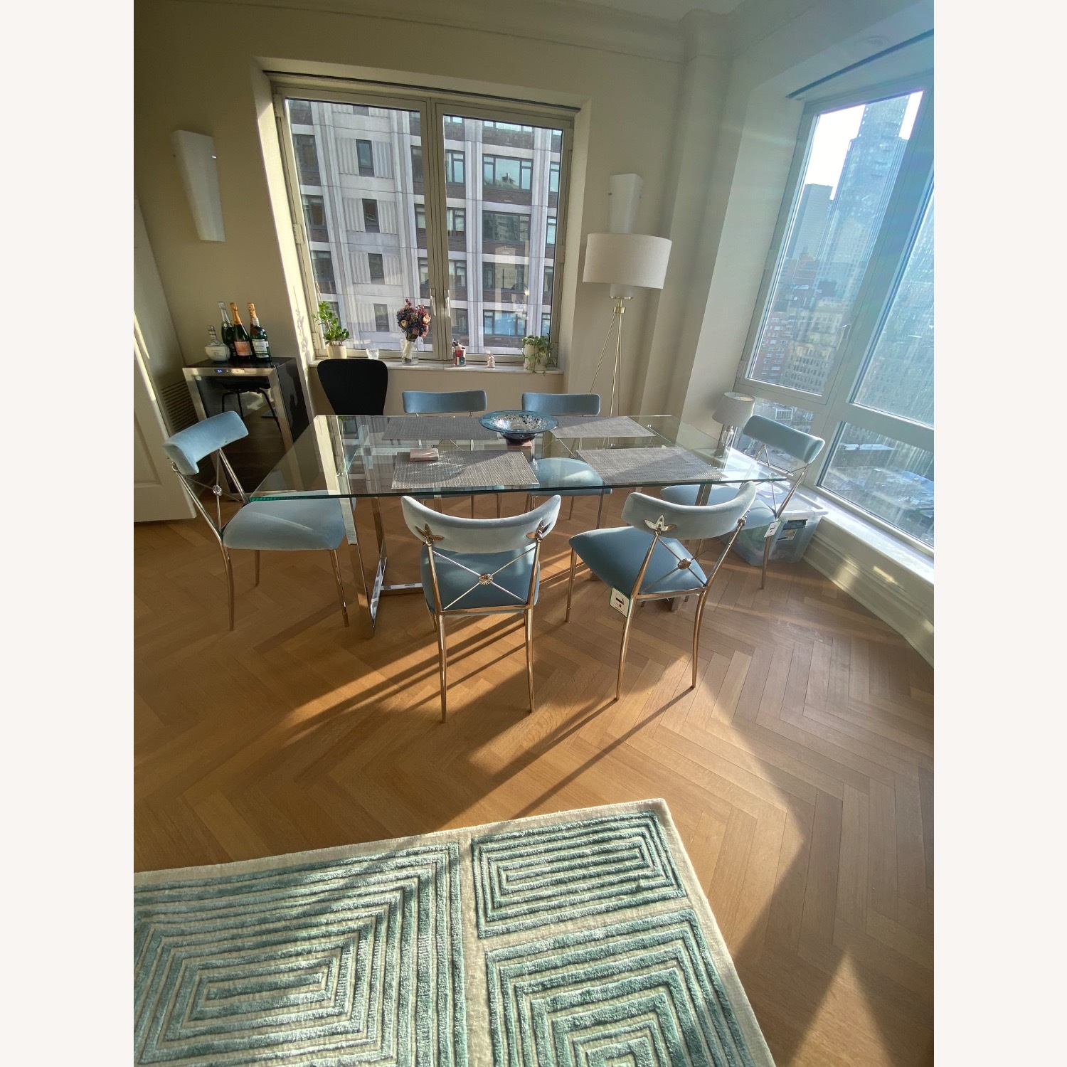 CB2 Silverado Glass Dining Table - image-2