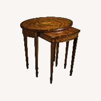 Maitland-Smith Dark Brown Wood Side Table