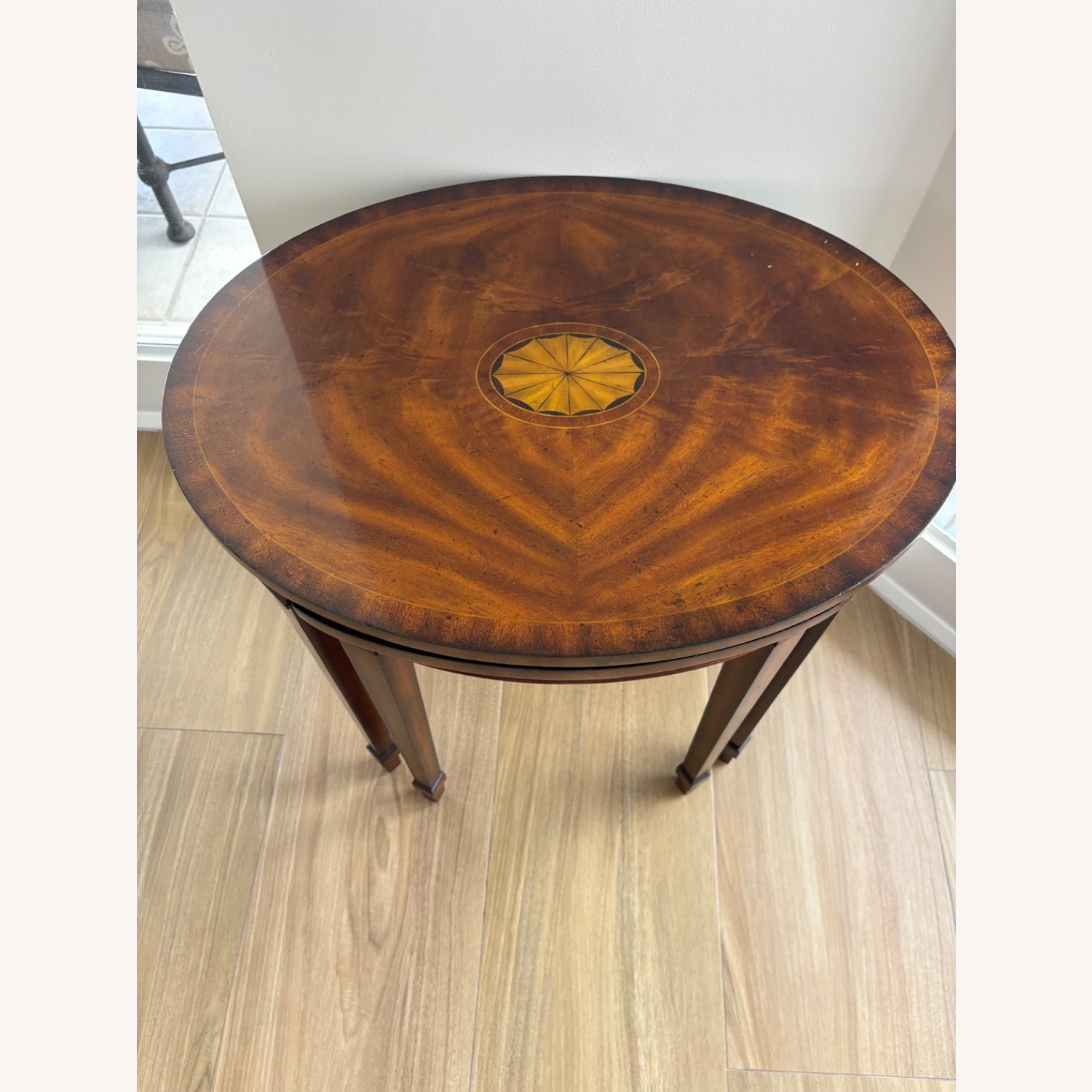 Maitland-Smith Dark Brown Wood Side Table - image-5