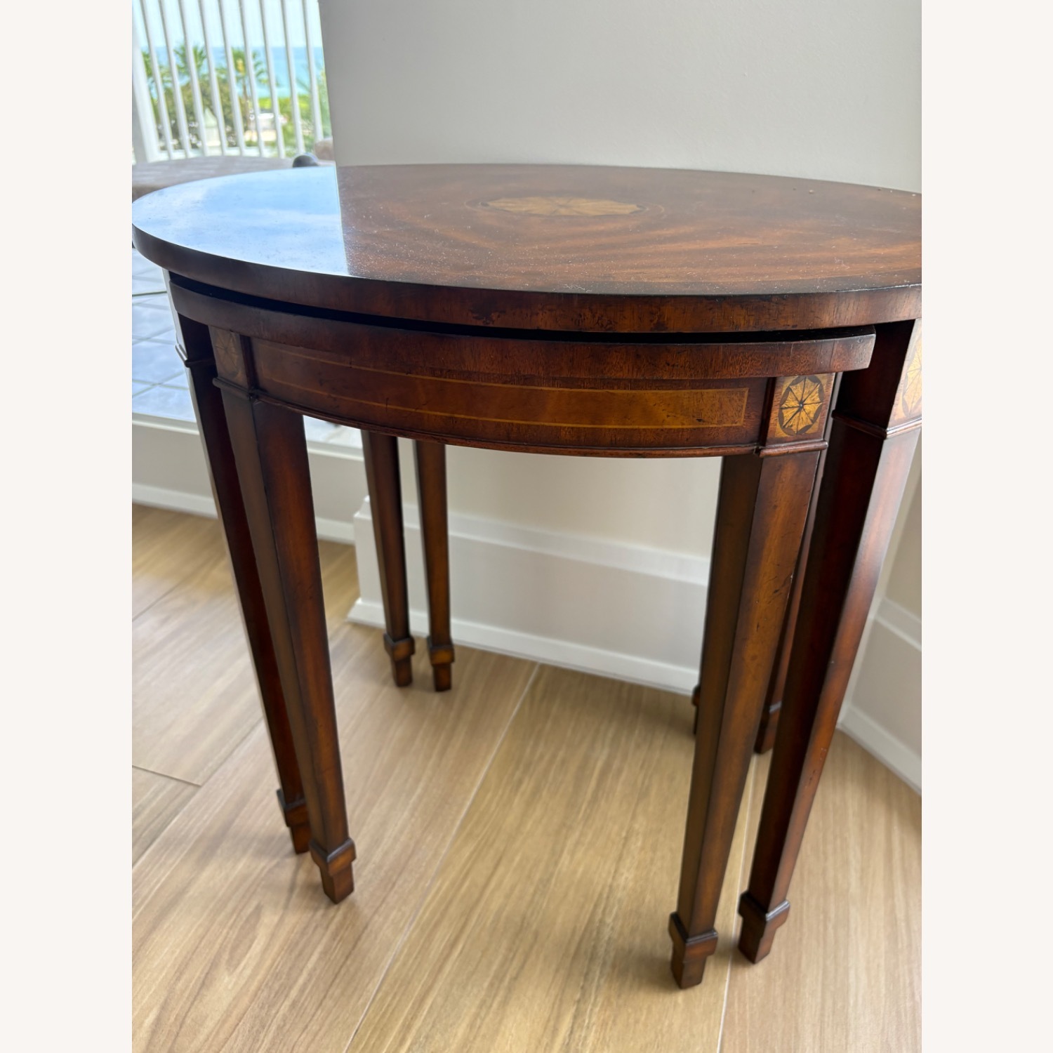 Maitland-Smith Dark Brown Wood Side Table - image-4