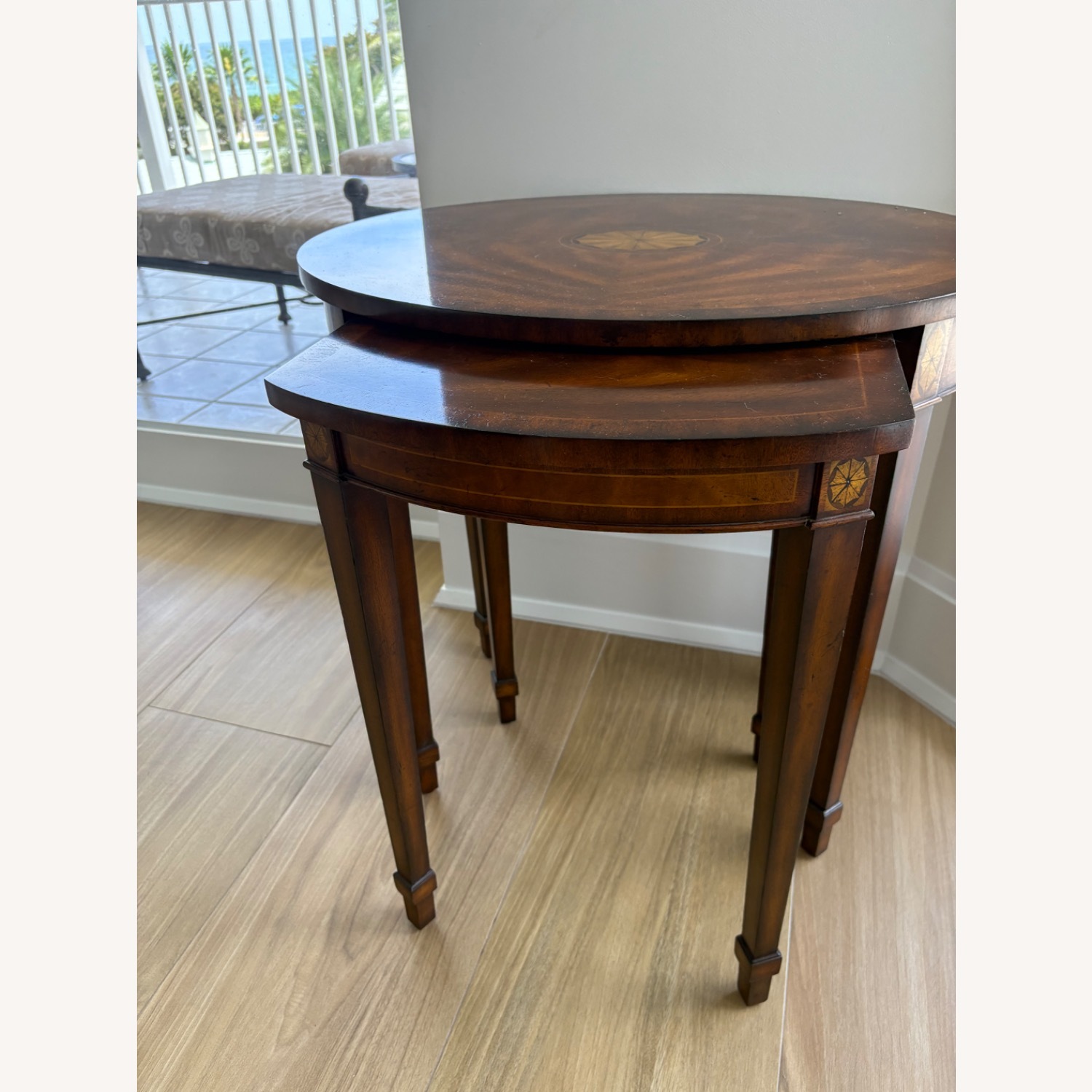 Maitland-Smith Dark Brown Wood Side Table - image-3