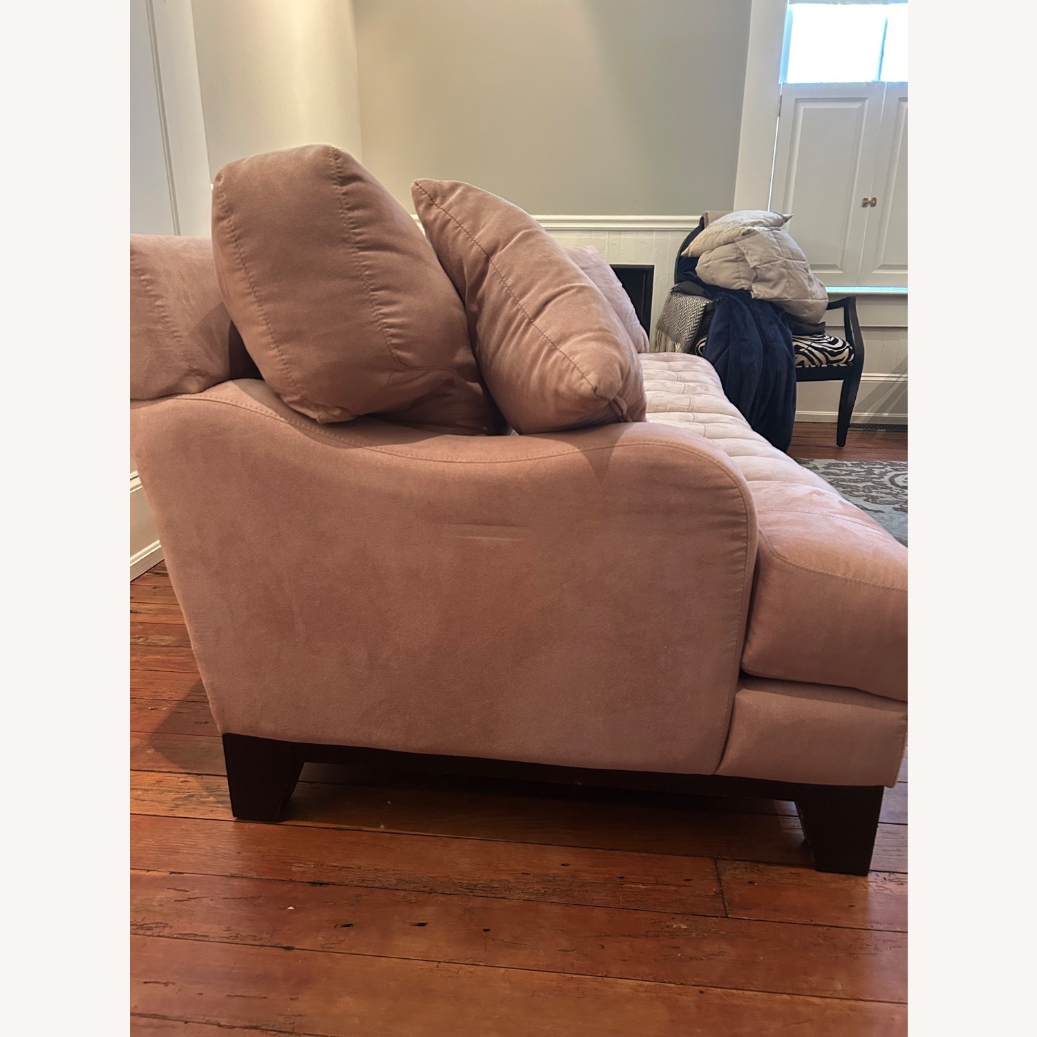 Macy's Natural Microsuede 3+ Seater Sofa - image-2