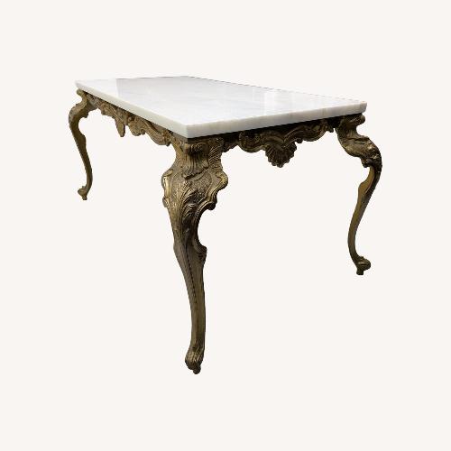 Used Marble Rectangular Coffee Table for sale on AptDeco