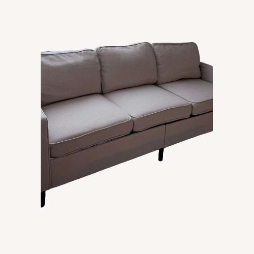 Used Amazon White Fabric 3+ Seater Sofa for sale on AptDeco