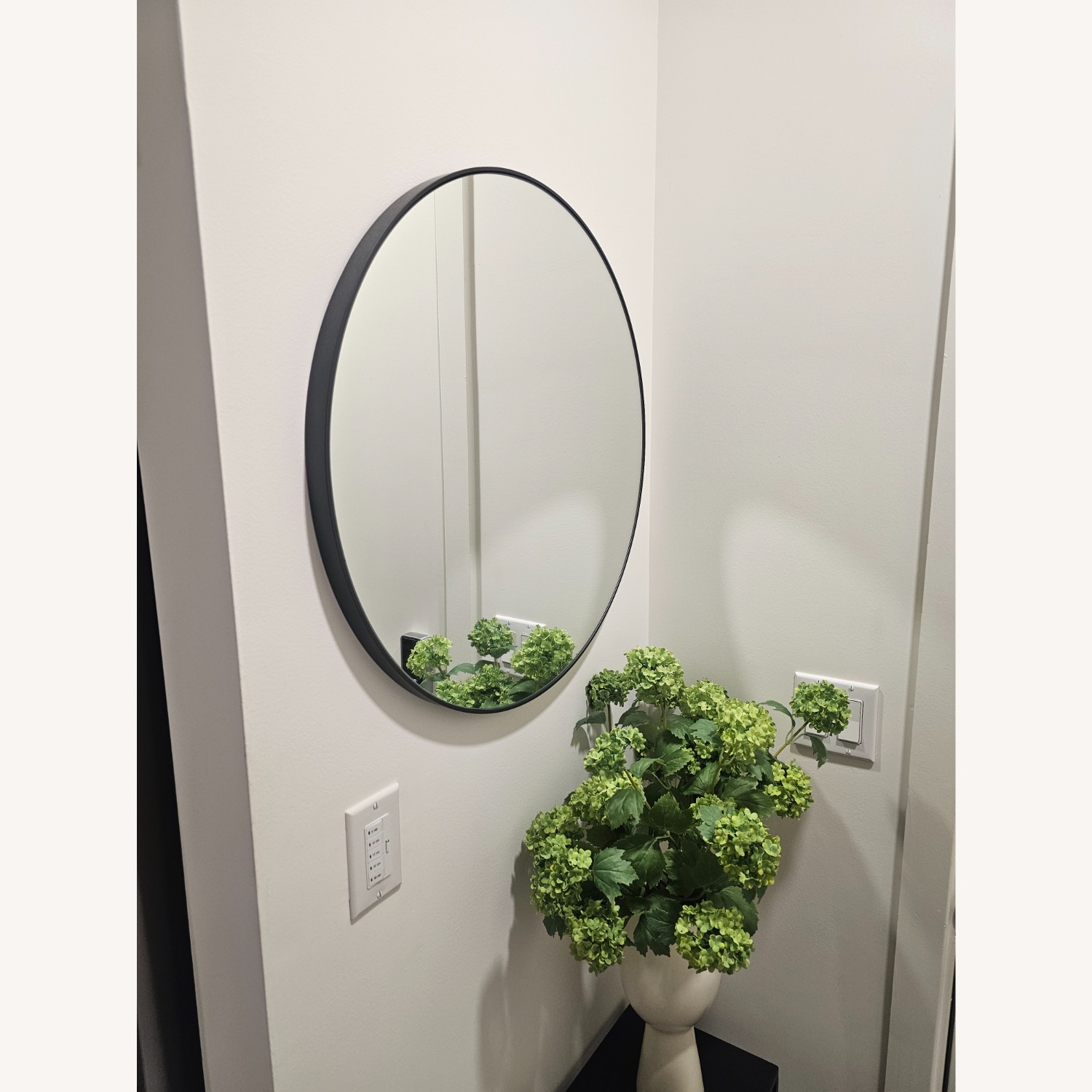 CB2 Infinity Black Metal Wall Mirror - image-3