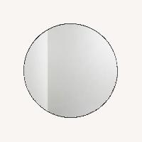 CB2 Infinity Black Metal Wall Mirror