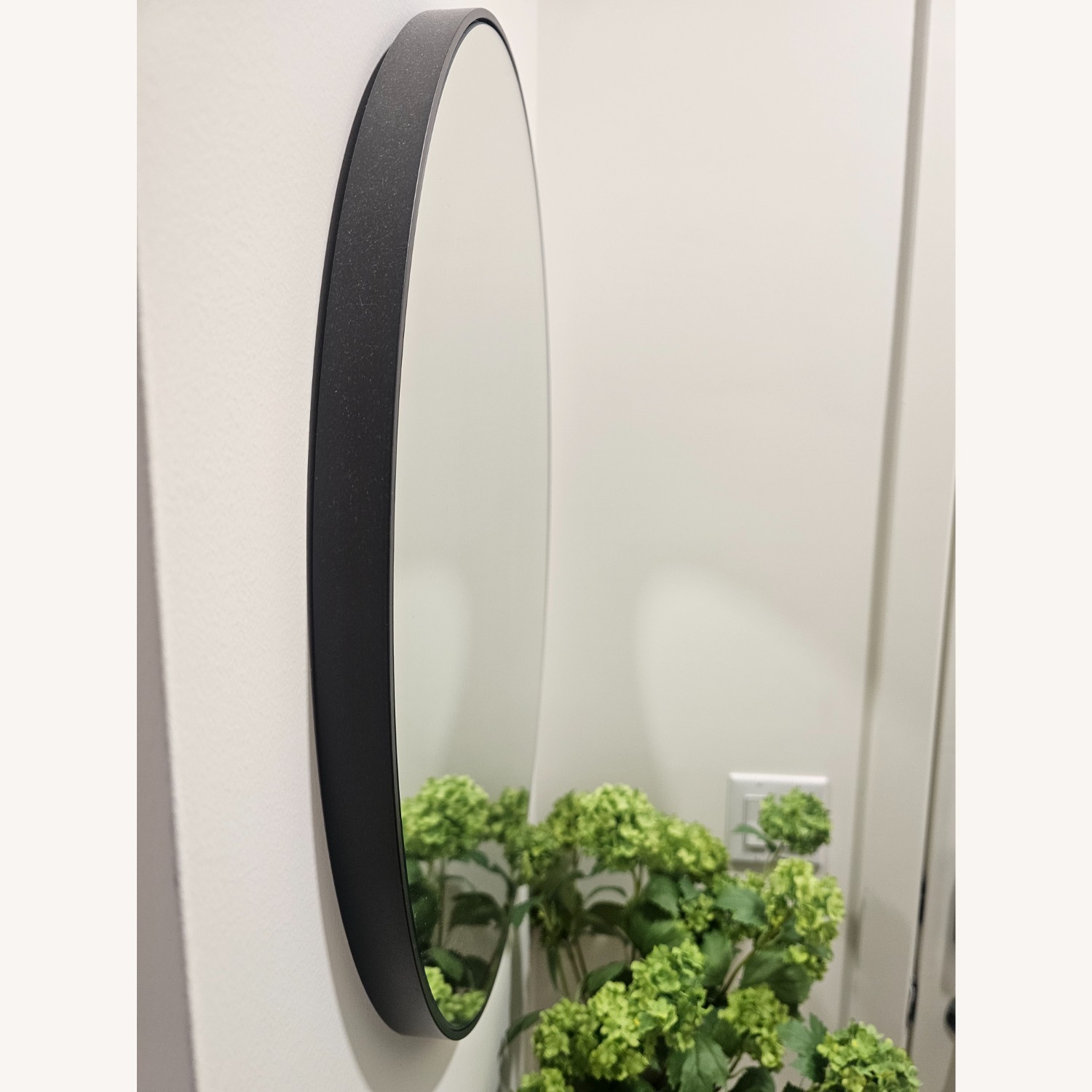 CB2 Infinity Black Metal Wall Mirror - image-4