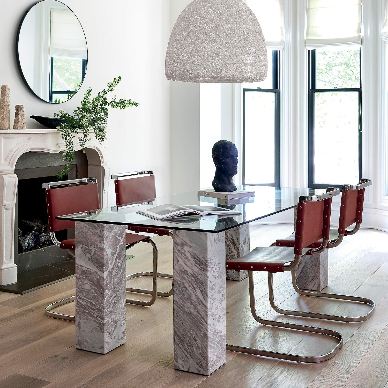 CB2 Infinity Black Metal Wall Mirror - image-2