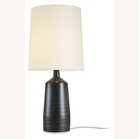 Room & Board Black Stone Table Lamp