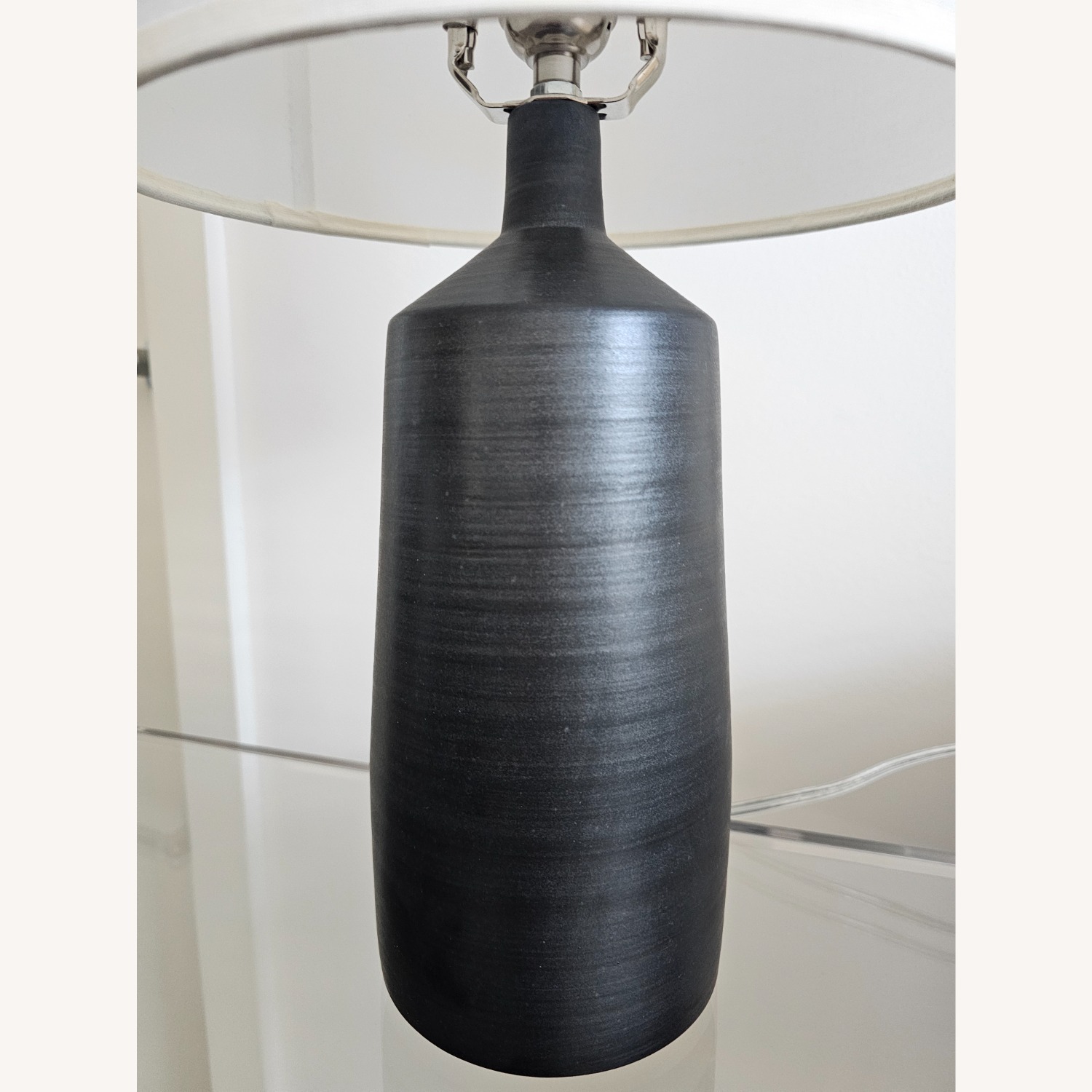 Room & Board Black Stone Table Lamp - image-3