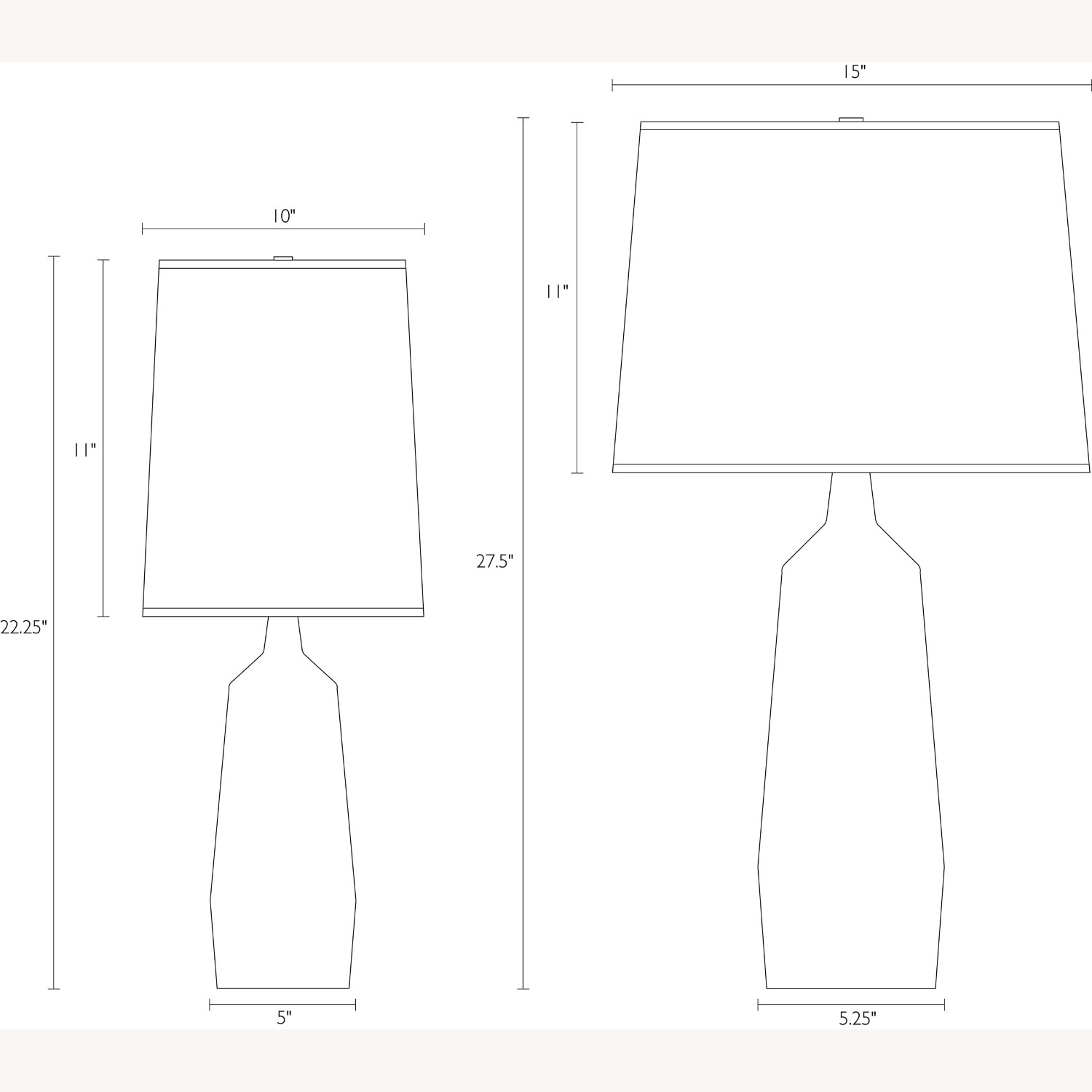 Room & Board Black Stone Table Lamp - image-5