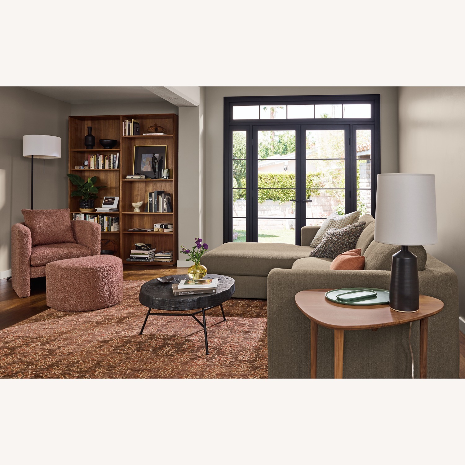 Room & Board Black Stone Table Lamp - image-4