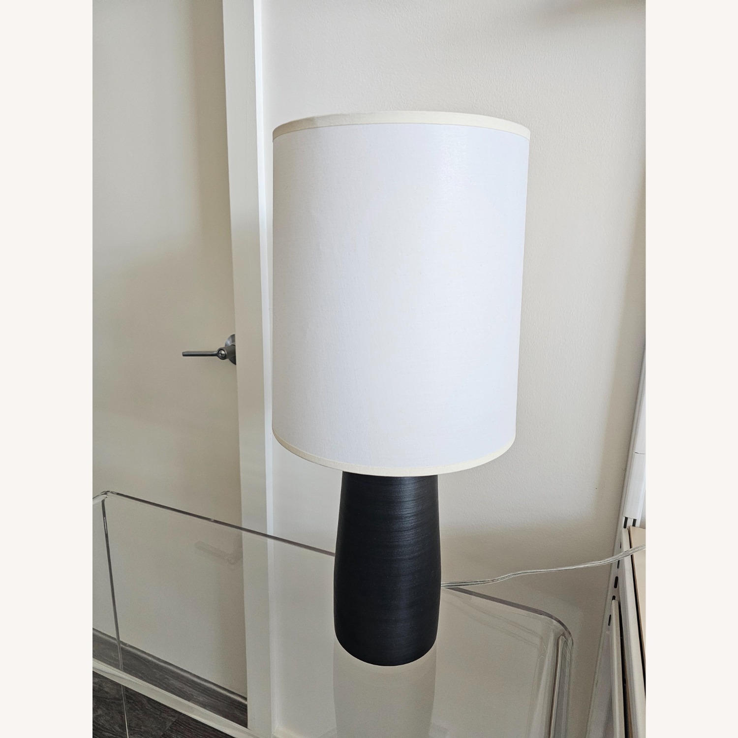 Room & Board Black Stone Table Lamp - image-1