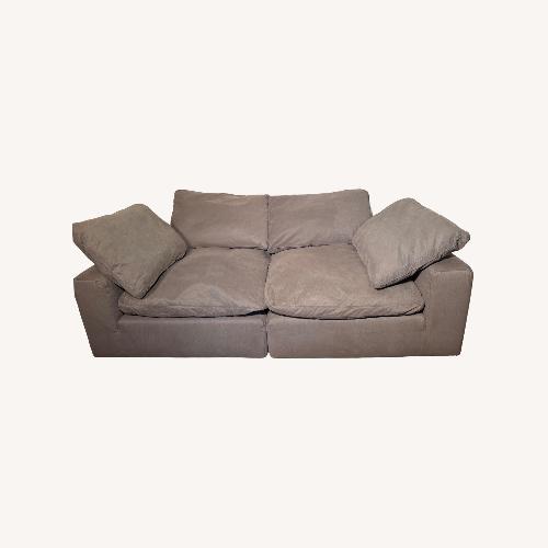 Used Light Gray 2 Piece Sectional for sale on AptDeco