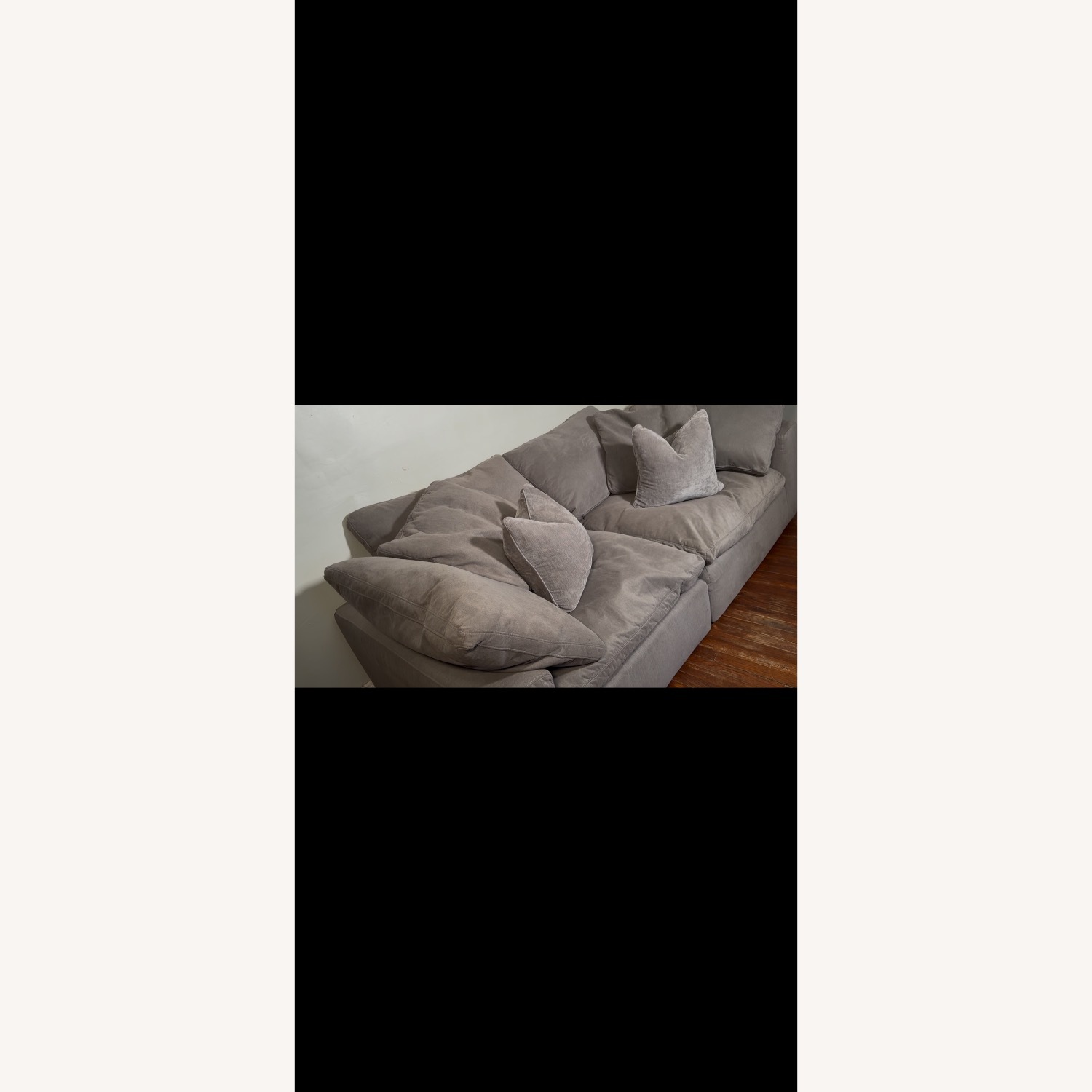 Light Gray 2 Piece Sectional - image-1