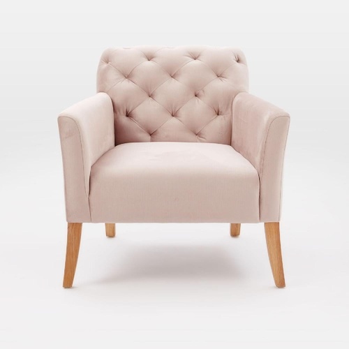Used West Elm Elton Pink Armchair for sale on AptDeco