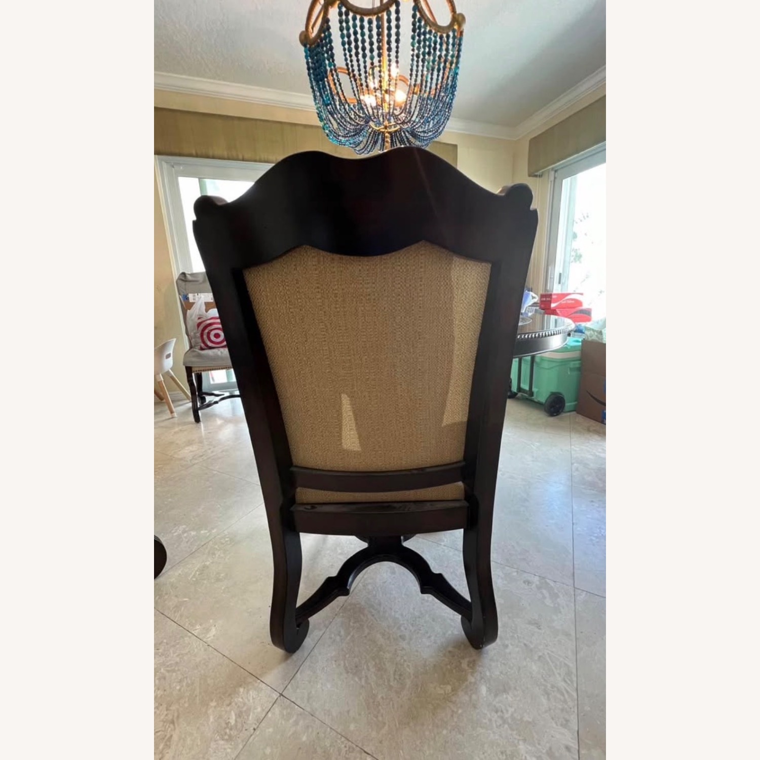 Dark Brown Wood Dining Sets - image-5