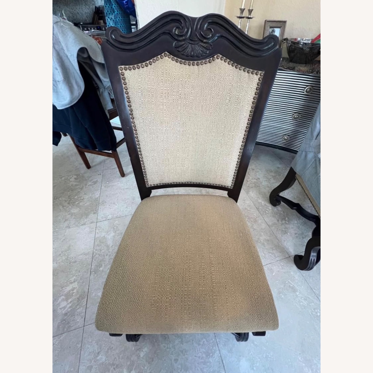 Dark Brown Wood Dining Sets - image-4