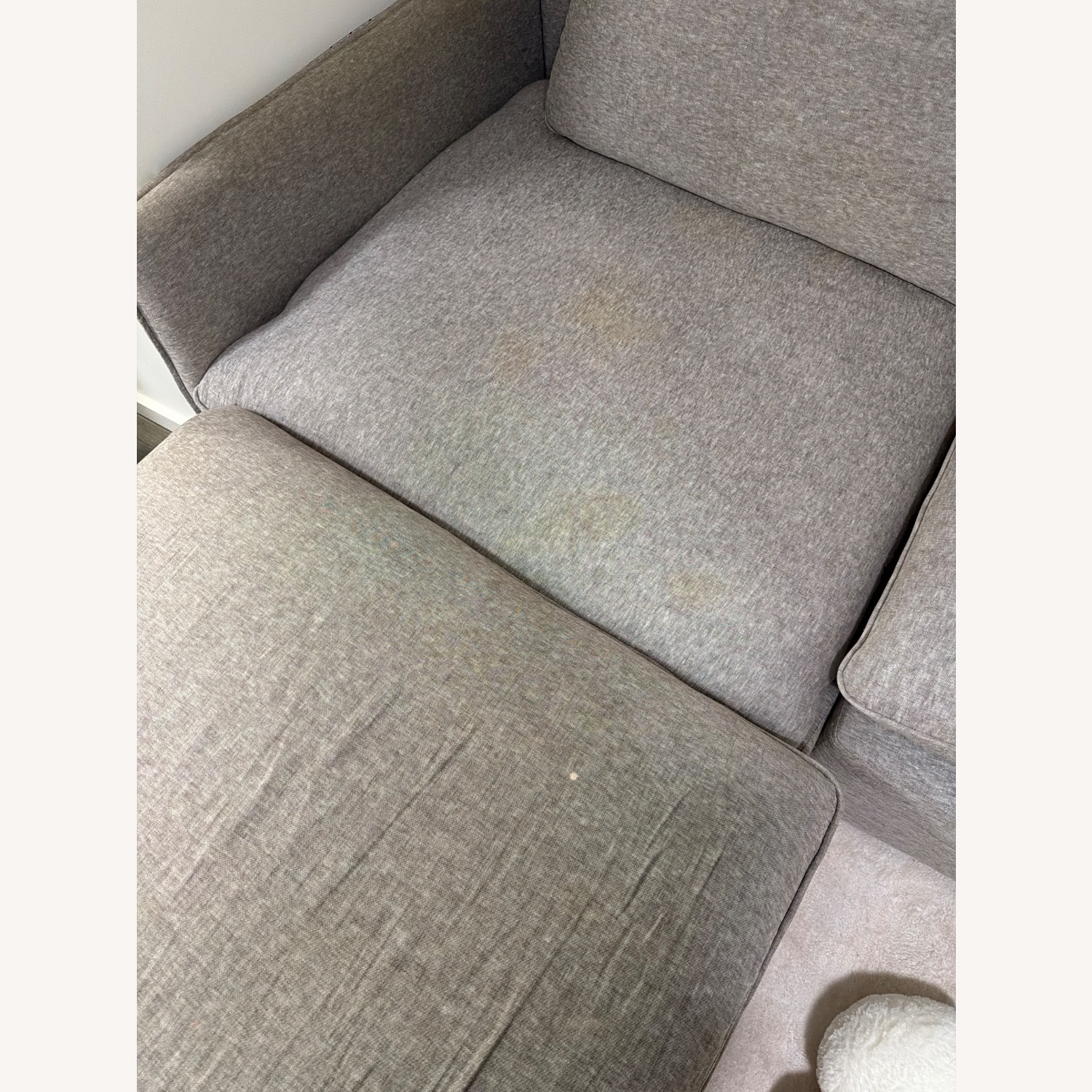 CB2 Lumin Light Gray Fabric 3+ Piece Sectional - image-5